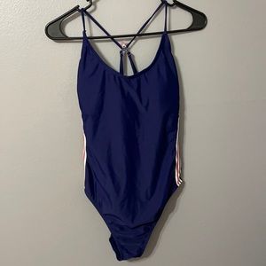 SO LG navy blue one piece swimsuit
